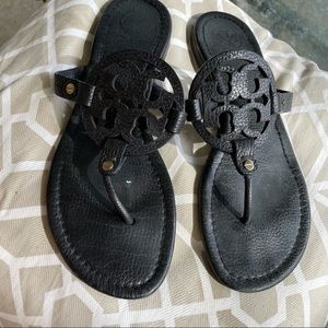 Tory Burch dark navy sandals